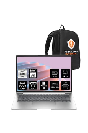 ProBook 4 G1i Ultra 7 255U 80GB 1TB SSD Intel Graphics 14" WUXGA W11P Notebook & PER4 Çanta