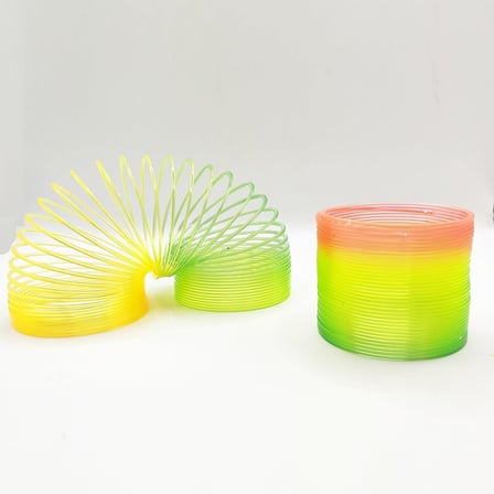 Gökkuşağı Renkli Yaylı Oyuncak, Eğlenceli Çocuk Oyuncağı, Renkli Spiral
