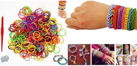 Lastik Örgü Bileklik Ve Kolye Yapma (yapım) Seti 3 Paket Loom