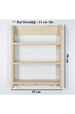 Doğal Ahşap Baharatlık Bardak Askısı