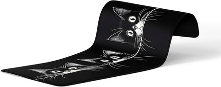 90X40 CM XXL Gaming Mouse Pad [High Density Hybrid Kumaş] [Kaymaz Taban] [Yüksek Çözünürlüklü Baskı] Fare Altlığı Oyuncu Mousepad (3 Cats)