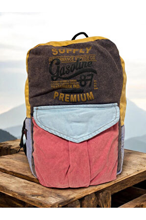 Kaliteli Vintage Tek Gözlü Disayn Sırt Gezi Çantası KC Harley Bag 5097