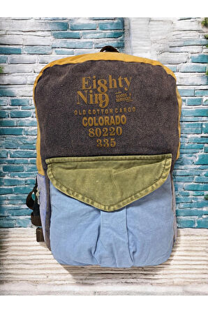 Kaliteli Vintage Tek Gözlü Disayn Sırt Gezi Çantası KC Harley Bag 5097