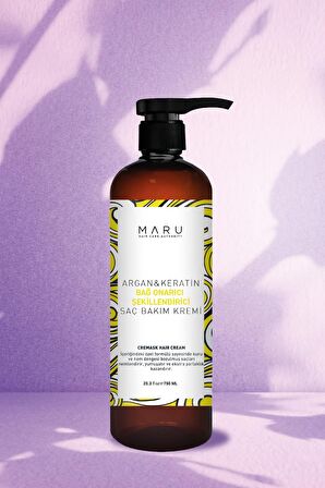 Maru Yoğun Bakım Durulanmayan Şekillendirici Saç Bakım Kremi 750 ml 8684382736645