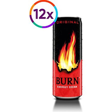 Burn Enerji İceceği 250 Ml 12 Adet