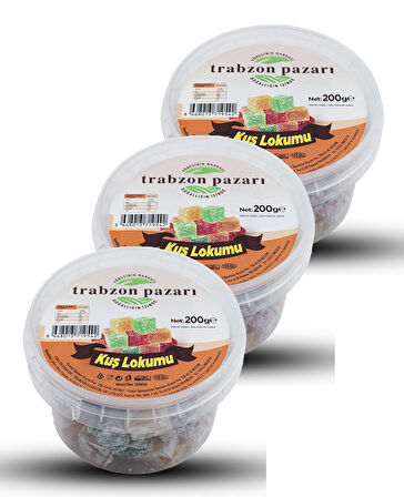 Doğal Meyve Aromalı Kuş Lokumu 3x200 gr
