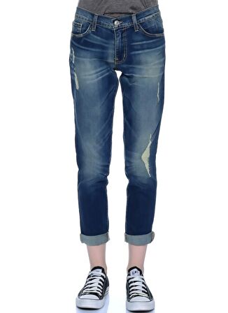 Flying Monkey Jean   Mavi Kadın Denim Pantolon L8093 5 PKT DISTRE