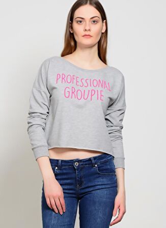 T-Box Füme Melanj Kadın Sweatshirt - 61Tom Prof (K) Swe