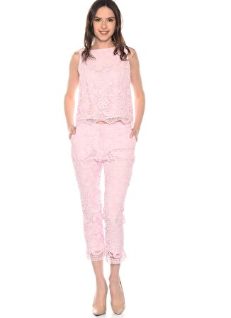 House Of Camellia Pembe Kadın Pantolon 61ATA HCPTN300 HC