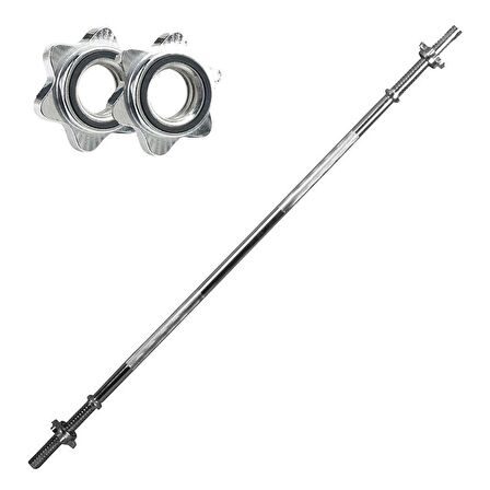Clifton Düz Bar 120 Cm Krom Halter Ağırlık Barı