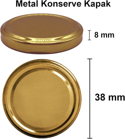 250 ml Metal Kapaklı Meyve Suyu, Meşrubat, Limonata Şişesi 250 cc Cam Şişe 6 Adet (Altın/Gold)