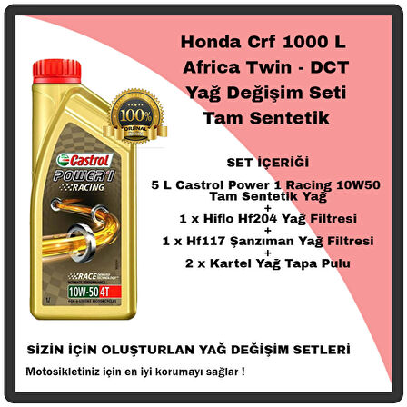 Mag Honda Crf 1000 L Africa Twin Dct Yağ Değişim Seti Tam Sentetik