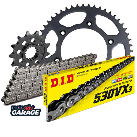 D.I.D Suzuki Gsx 600 F Zincir Dişli Seti X-Ringli Çelik 15-47T/118L