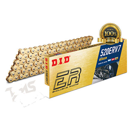 D.I.D 520 ERV7 X-Ringli Performans Zinciri Gold 120 Bakla