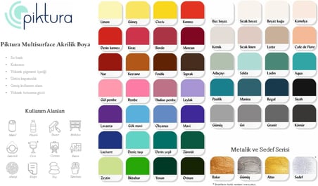 Multi-Surface Hibrit Akrilik Boya, 200ml, Tüm Yüzeyler İçin, Saten Görünümlü, Su Bazlı (Metalik Gümüş)