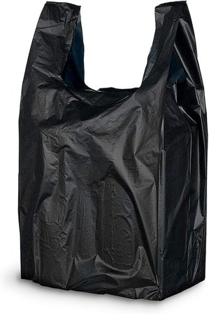Kalın Siyah Poşet Büyük Boy 1 Kg Hışır Atlet Poşet Market Poşeti