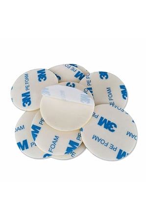 Dünya Magnet 50 Adet 3M Yuvarlak Kesimli Çok Güçlü Çift Taraflı Köpük Bant 38Mm Çap