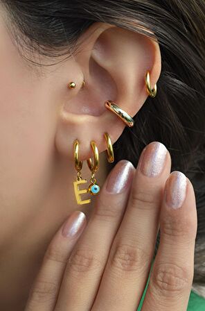 Çelik Y Harfi Küpe Tekli