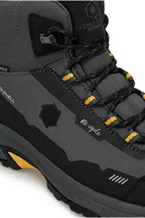 Lumberjack Erkek Koyu Gri Sarı ECO 3PR Su Geçirmez Outdoor Bot 