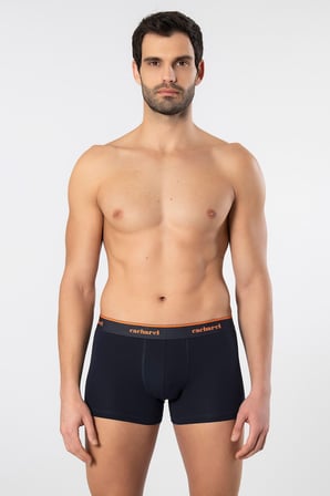 Cacharel Erkek Desenli Likralı Boxer 3'lü Paket 1339/Lacivert 1