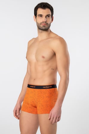 Cacharel Erkek Desenli Likralı Boxer 3'lü Paket 1339/Lacivert 1