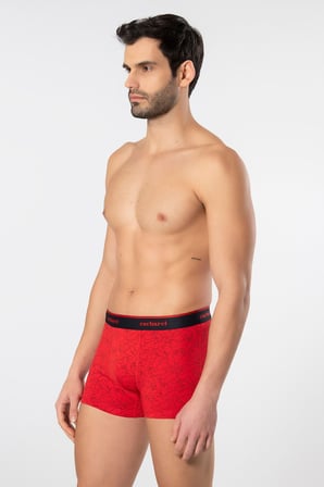 Cacharel Erkek Desenli Likralı Boxer 3'lü Paket 1339/Lacivert 2