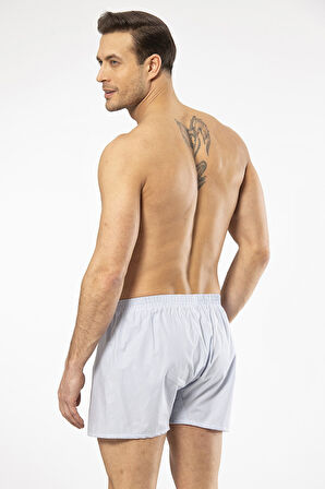 Cacharel Erkek Poplin Boxer 1113/Çizgili Açık Mavi