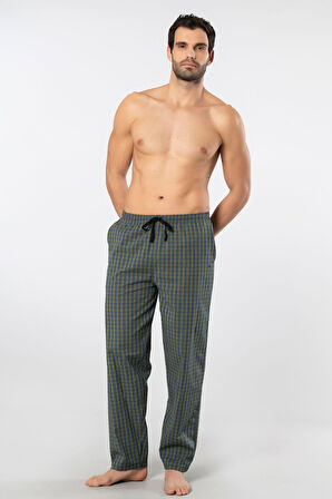 Cacharel Erkek Dokuma Pijama Tek Alt 2240/Yeşil 3