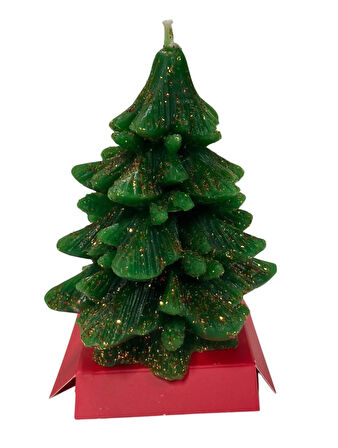 Yılbaşı Ağacı Temalı Mum