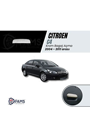 Citroen C4 Uyumlu Krom Bagaj Açma 2004-2011 Paslanmaz Çelik