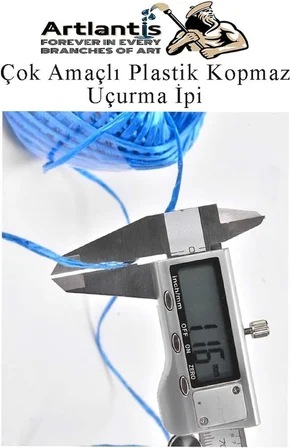 Çok Amaçlı Plastik Kopmaz Uçurtma İpi Çamaşır İpi 4 Adet Renkli 200 Metre Naylon İp Çırpı İpi Çizim İnşaat Duvar İpi