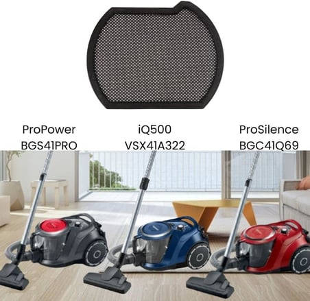 Bosch Gs41 Seri6, Siemens iQ500 ile Uyumlu Toz Torbasız Süpürge Filtresi