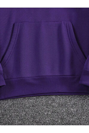 Timeless Kuru Kafa Baskılı kapüşonlu Cepli Sweatshirt