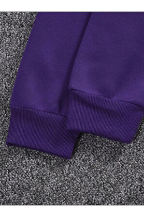 Timeless Kuru Kafa Baskılı kapüşonlu Cepli Sweatshirt