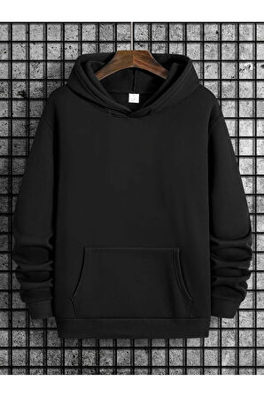 Timeless Kuru Kafa Baskılı kapüşonlu Cepli Sweatshirt