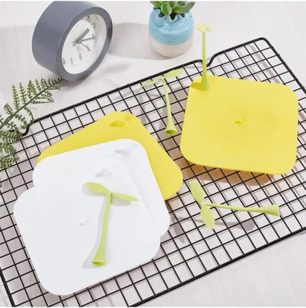 TİNEKE Gider Kötü Koku Önleyici Palmiye Lavabo Gider Kapatıcı Banyo Küvet Süzgeç Kapatma BEYAZ Renk