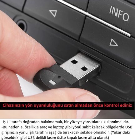 Sensörlü Renk Değiştirebilen Renkli USB Lamba USB-A Aydınlatma Dekoratif Mini LED Işık RGB