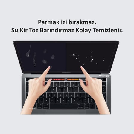 MacBook Pro 16.2 inç M2 M3 M4 Uyumlu Mat Anti Glare Ekran Koruyucu Yansıma Önleyici Göz Yormayan Retina Net Görüntü Touch ID Şeffaf