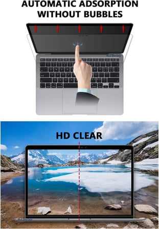MacBook Pro 16.2 inç M2 M3 M4 Uyumlu Mat Anti Glare Ekran Koruyucu Yansıma Önleyici Göz Yormayan Retina Net Görüntü Touch ID Şeffaf