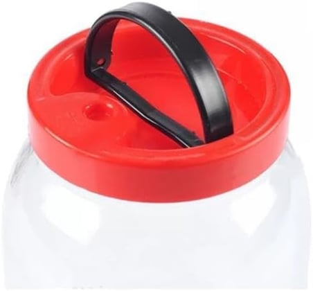 Pratik Kullanışlı Kırmızı Kavanoz Kapağı Plastik 10 cm (3 Adet)