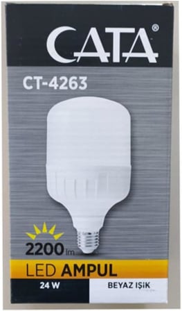 24W Led Ampul 6400K Beyaz E27 Ct-4263B