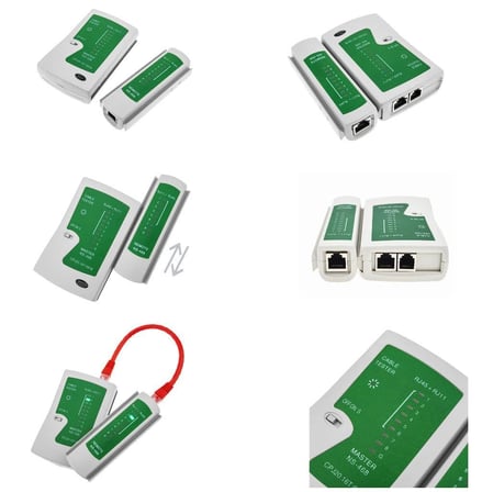 Tkz 2345 Network Tester Rj11 Rj45 Cat Otomatik veya manuel olarak pin sinyalleri taranabilir Her bir tel için LED İnternet Kontrol Test Cihazı