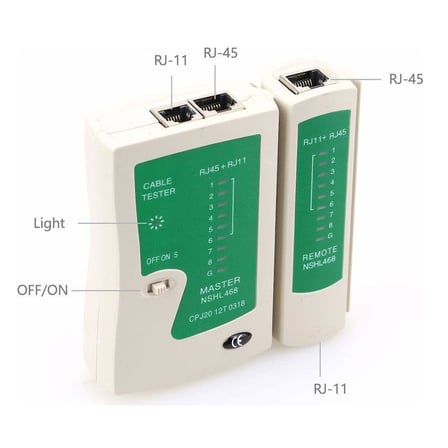 Tkz 2345 Network Tester Rj11 Rj45 Cat Otomatik veya manuel olarak pin sinyalleri taranabilir Her bir tel için LED İnternet Kontrol Test Cihazı