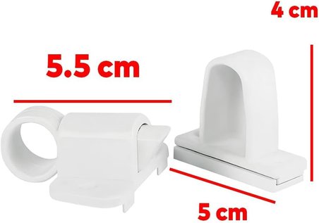 Pimapen PVC Pencere Kapı Sineklik Kapama Çarpma Kilit Plastik Pratik Tutucu Aparat 2 Adet