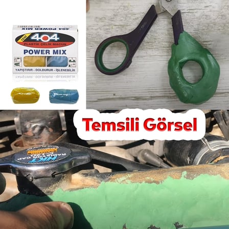 Badem10 Metal Plastik Seramik Çelik 404 Yapıştırıcı Doldurur İşlenir Boyanabilir Güçlü Yapıştırıcı Hamur