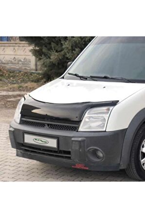 Ford Connect Ön Kaput Koruma Rüzgarlığı 3mm Akrilik (Abs) Parlak Siyah Deflektör 2003-2008