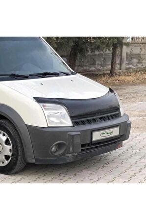 Ford Connect Ön Kaput Koruma Rüzgarlığı 3mm Akrilik (Abs) Parlak Siyah Deflektör 2003-2008