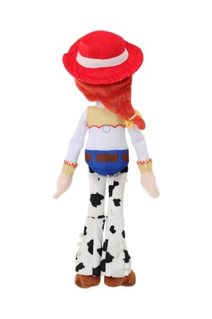 INISO Disney Pixar Lisanslı Jessie Koleksiyonu 50 İnç Peluş Oyuncak – İnek Desenli Pantolonlu Model