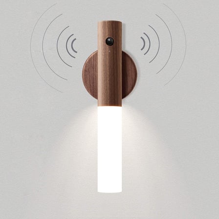 LED hareket sensörlü ışık, ahşap duvar lambası, akü merdiveni, USB şarj edilebilir, vintage iç duvar lambası, dedektör, kablosuz ışık, gece lambası, manyetik çocuk odası, başucu lambası, sıcak beyaz