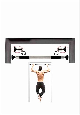 Barfiks Çubuğu 60-100 Cm Çift Süngerli Ayarlanabilir Barfiks Çekme Demiri Barfiks Aleti